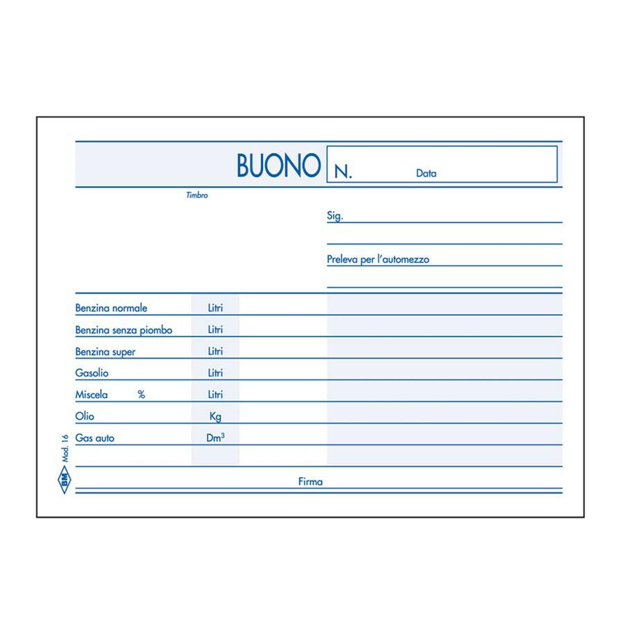 BLOCCHI BUONI CONSEGNA C/CARBON. 2 COPIE F.TO 12X17 FF.50X2 BM 36