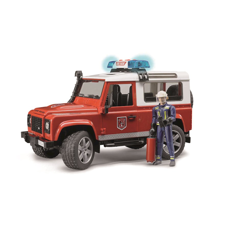 LAND ROVER DEFENDER VIGILI DEL FUOCO CON POMPIERE