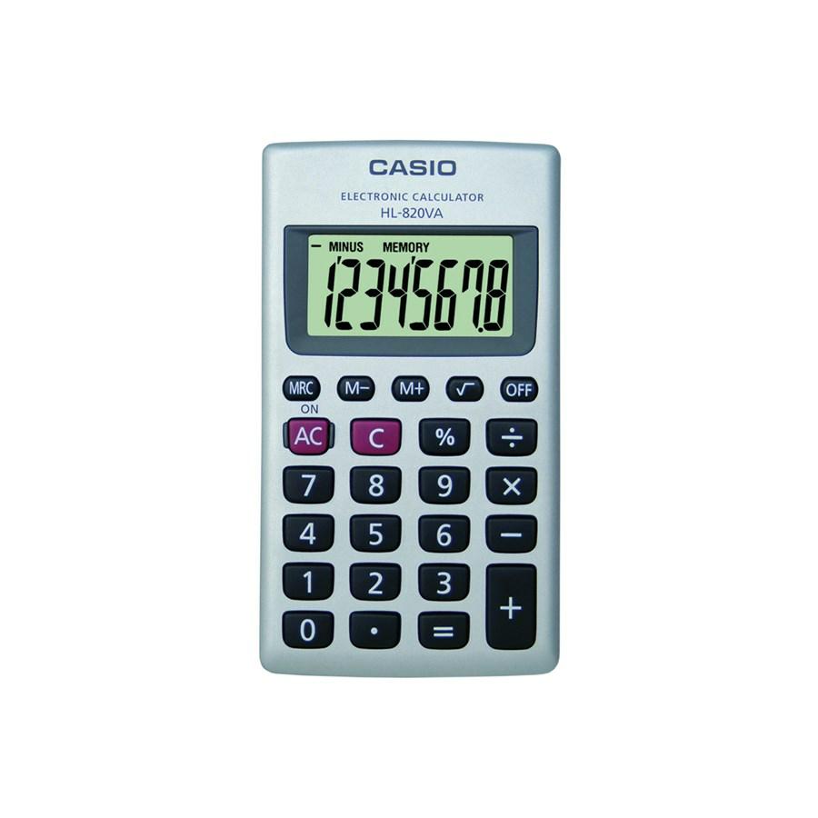 CALCOLATRICE TASCABILE CASIO HL 820 8 CIFRE