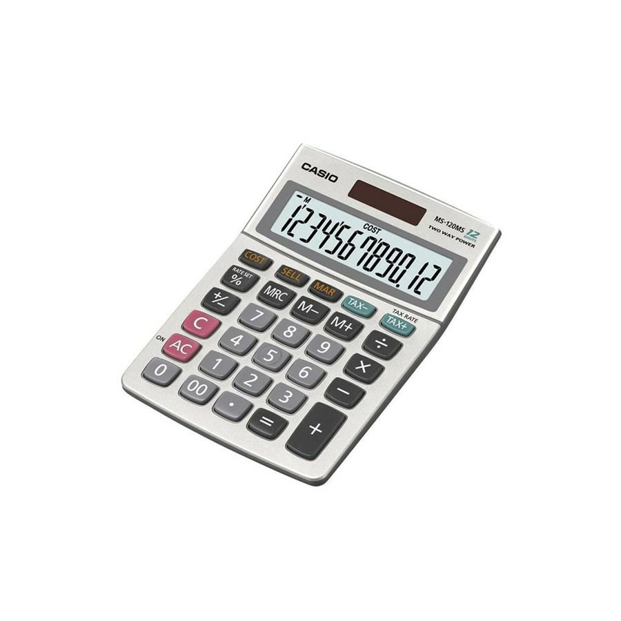 CALCOLATRICE DESKTOP CASIO MS 120 DIM. 145X103X30,7