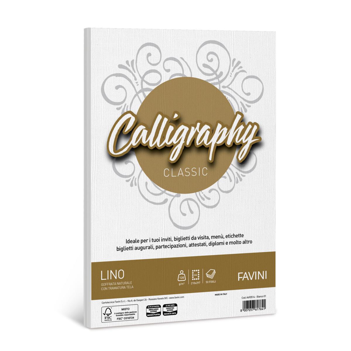 CARTA CALLIGRAPHY LINO GR120 A4 F50