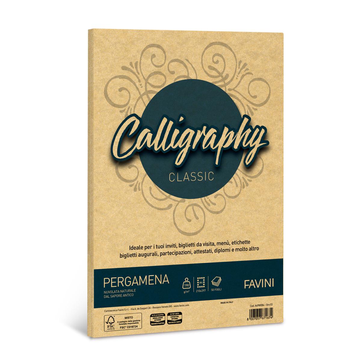 CARTA CALLIGRAPHY PERGAMENA GR190 A4 F50