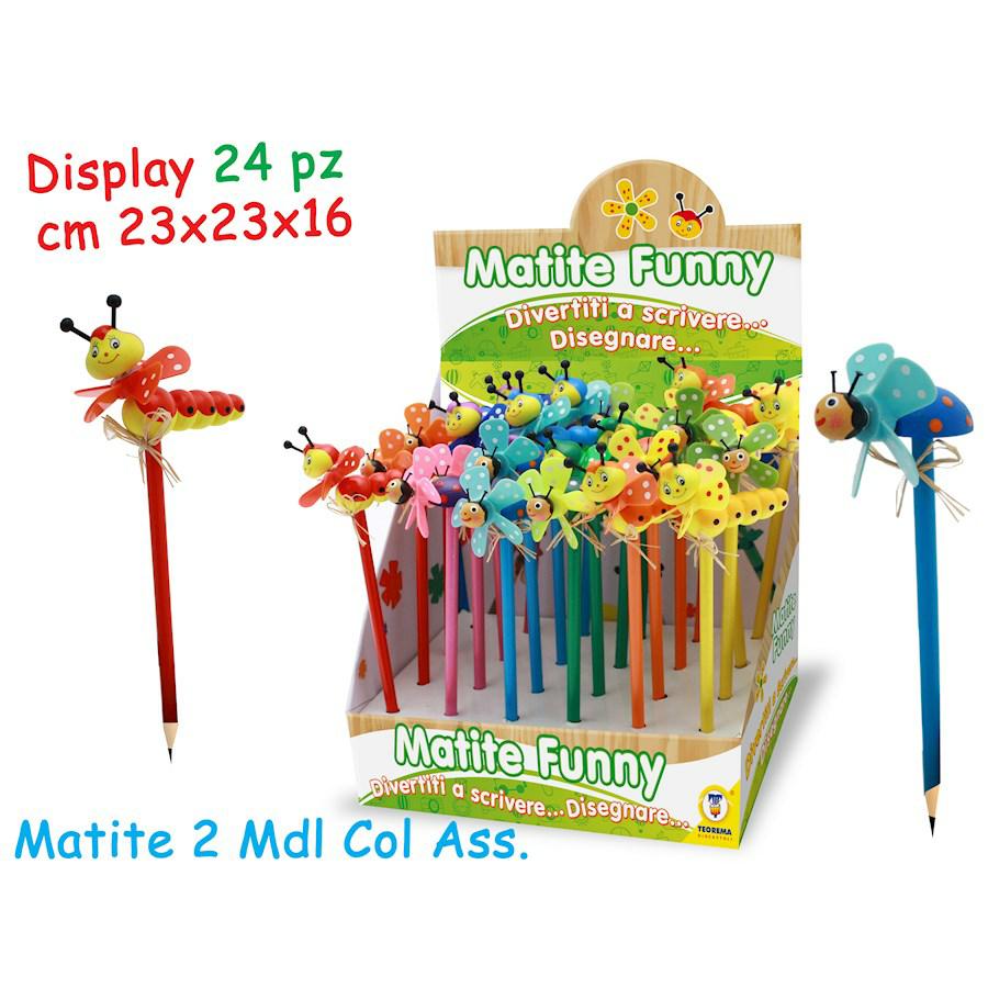 MATITE FUNNY COCCINELLE E BRUCO 24PZ